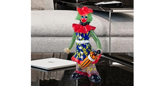 Concept of The creation of Murano glass clowns